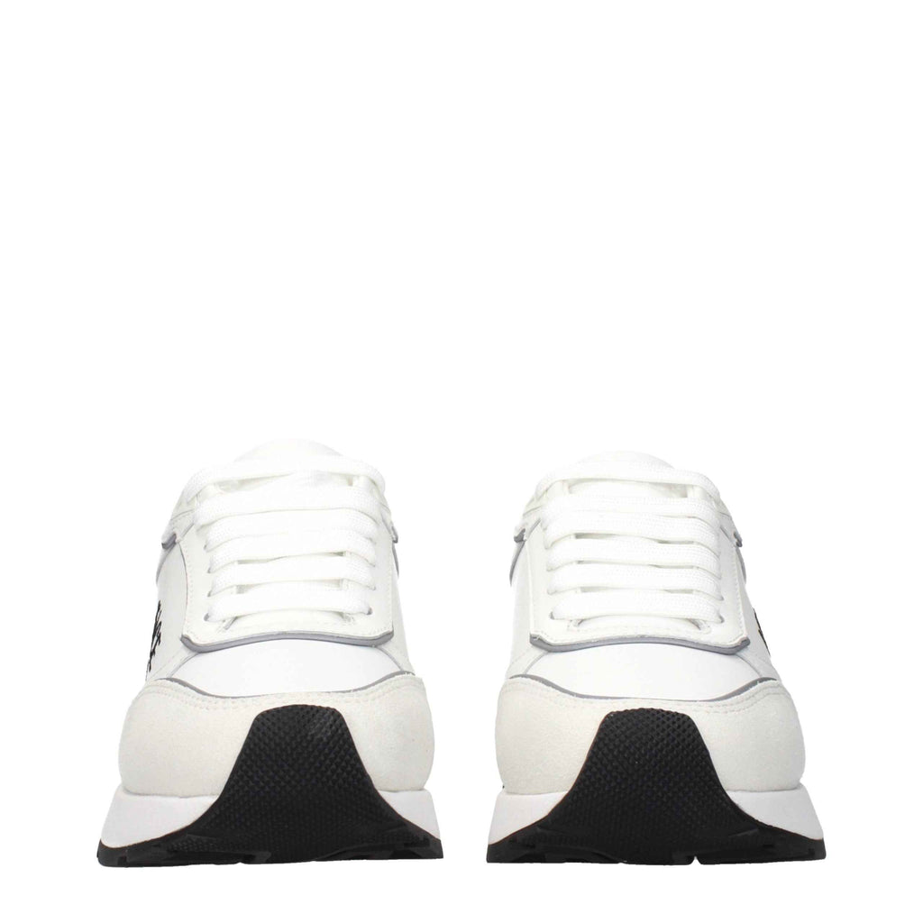 Versace White Leather Low Top Sneakers