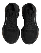 Dolce & Gabbana Black Airmaster Low Top Men Sneakers Shoes
