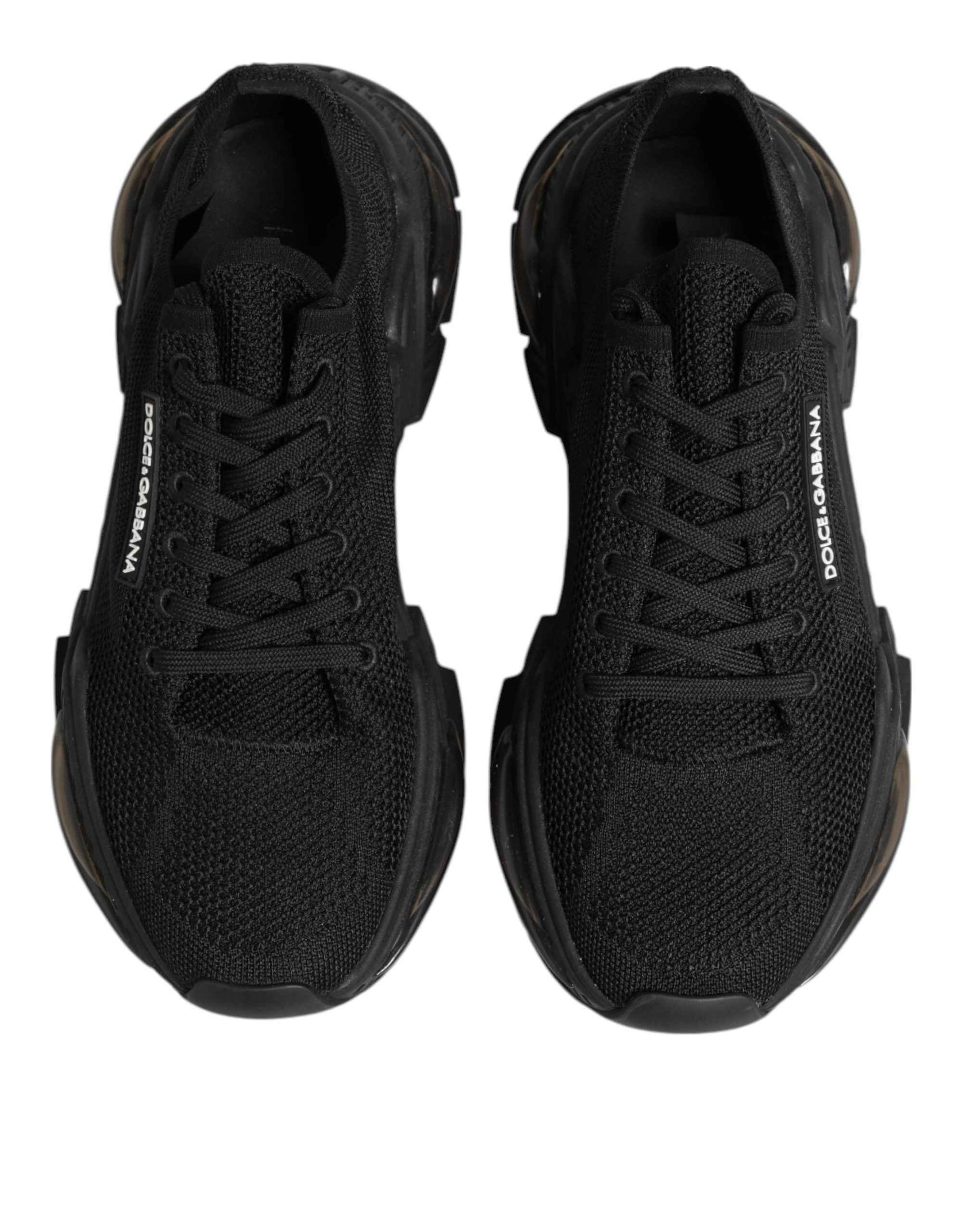 Dolce & Gabbana Black Airmaster Low Top Men Sneakers Shoes