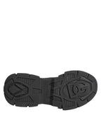 Dolce & Gabbana Black Airmaster Low Top Men Sneakers Shoes