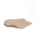 Jimmy Choo Taupe Grey Patent Leather Chery 85 Pumps