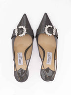 Jimmy Choo Storm Grey Patent Leather Chery SB 65 Pumps