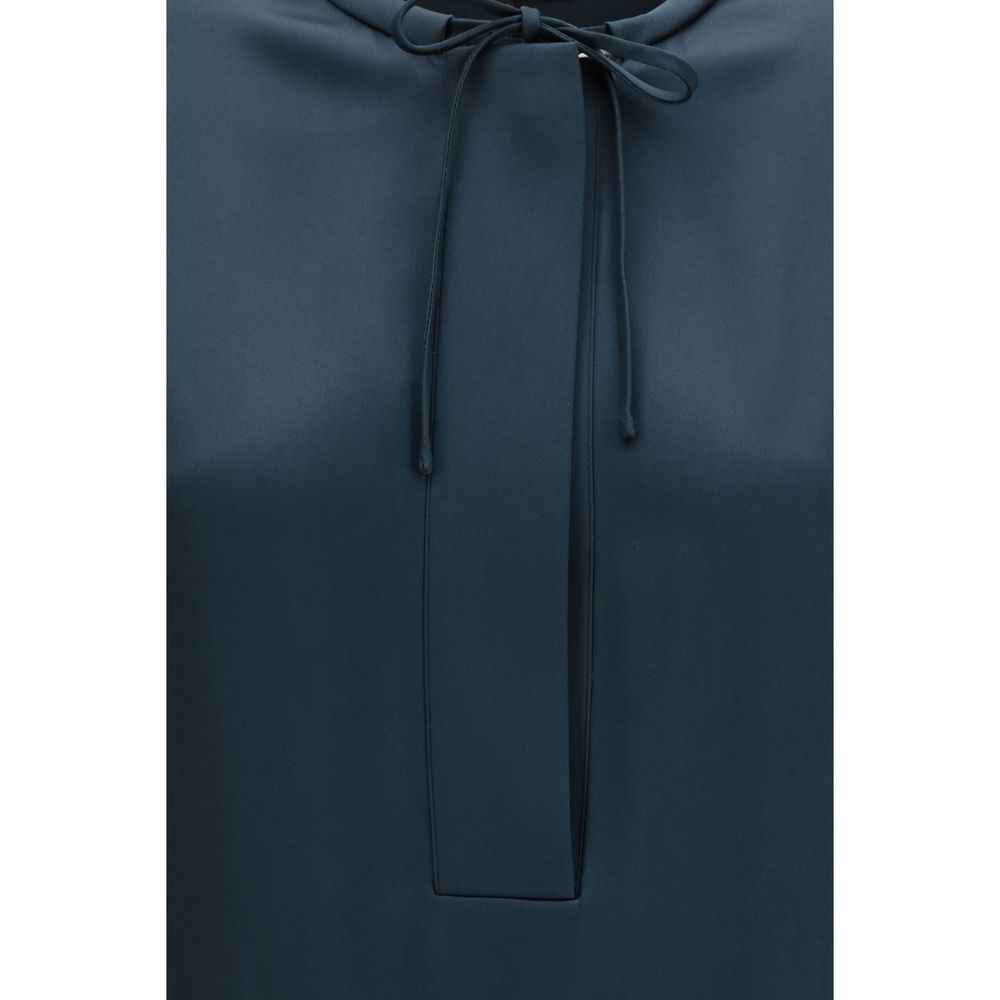 Giorgio Armani Blue Silk Blouse