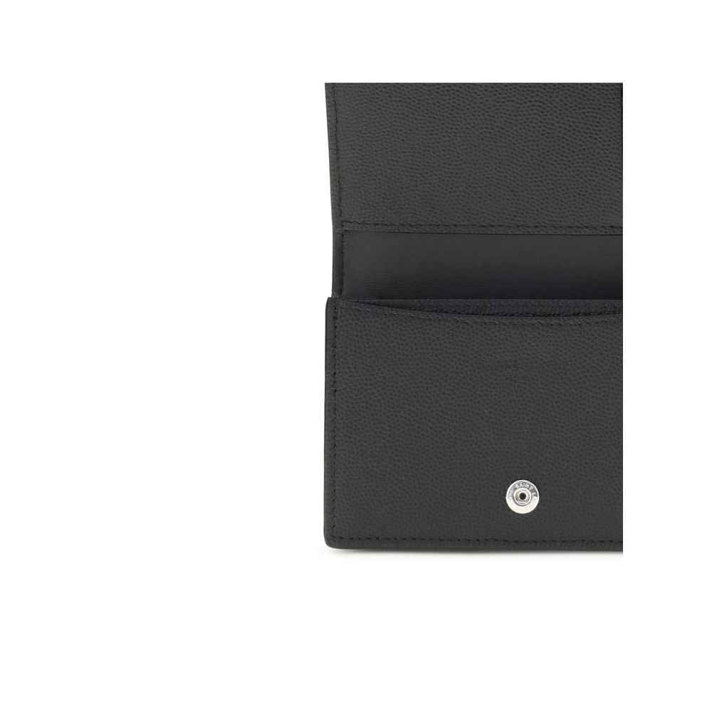 Saint Laurent Black Calf Leather Bos Taurus Wallet