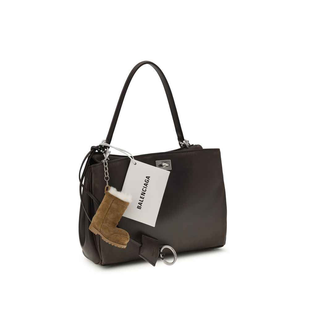 Balenciaga Brown Calf Leather Bos Taurus Shoulder Bag
