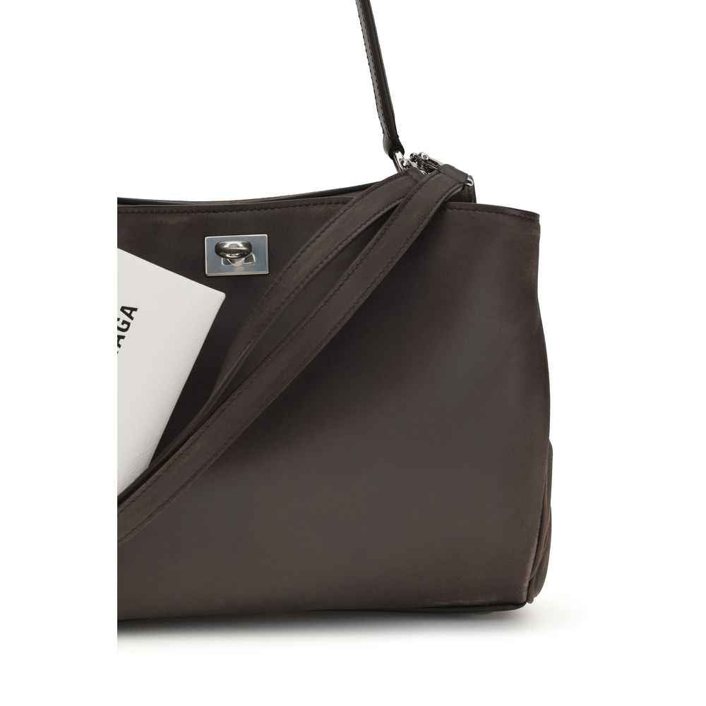 Balenciaga Brown Calf Leather Bos Taurus Shoulder Bag