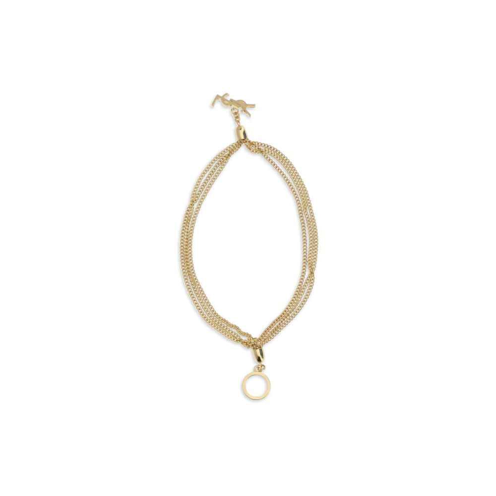 Saint Laurent Gold Brass Bracelet