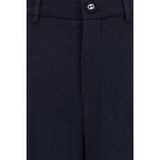 Gucci Blue Viscose Casual Pants