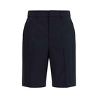 Gucci Black Cotton Bermuda Shorts
