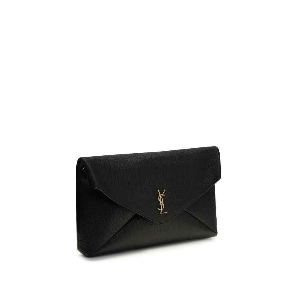 Saint Laurent Black Lamb Ovis Aries Aries Shoulder Bag