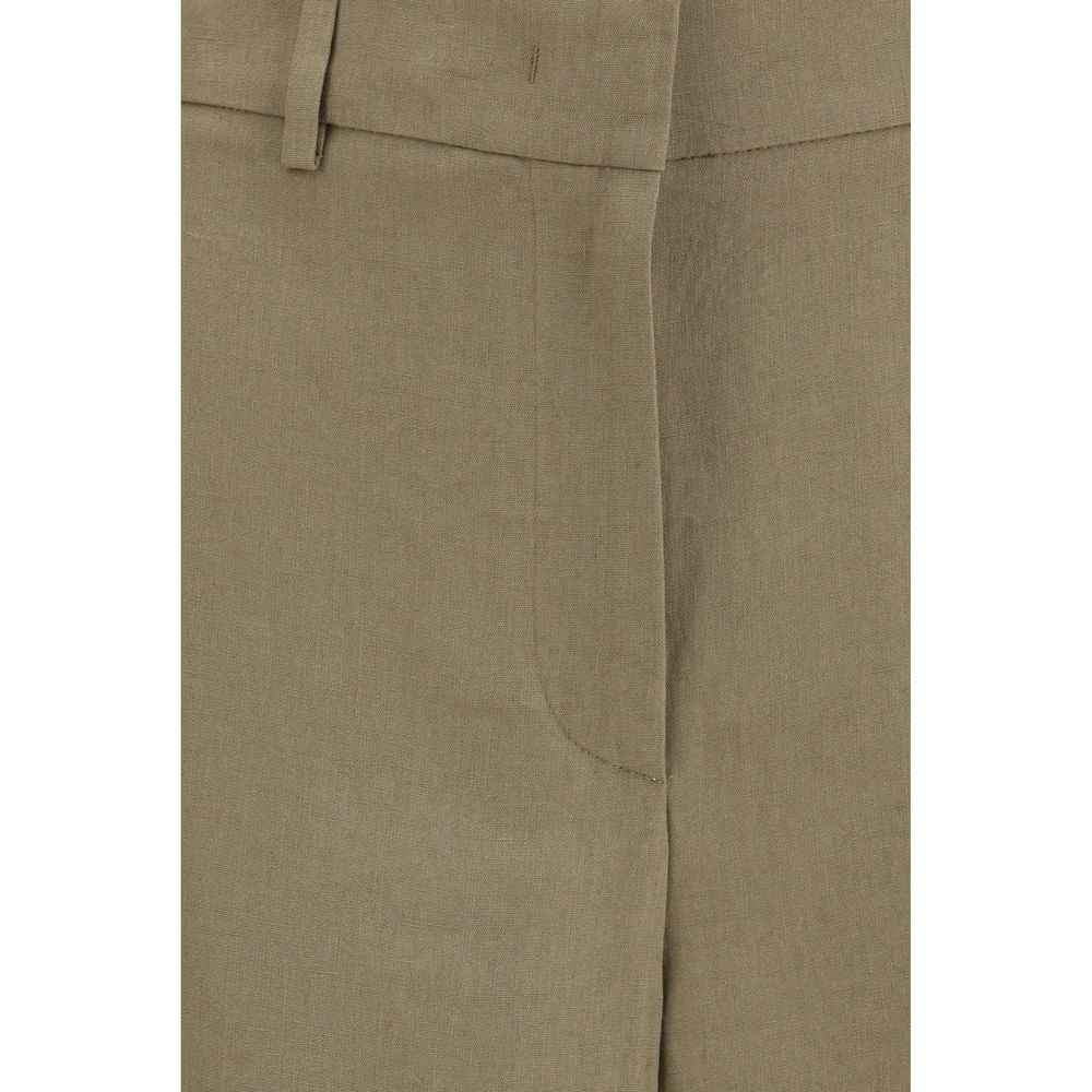 Giorgio Armani Beige Linen Casual Pants