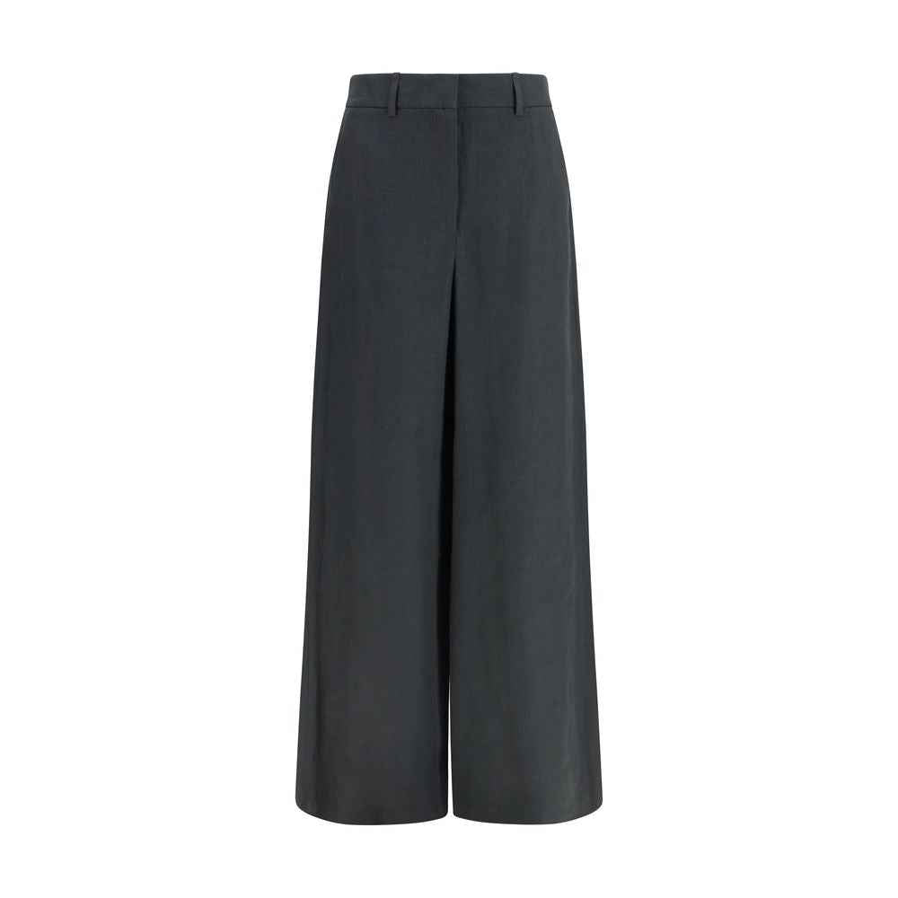 Giorgio Armani Gray Linen Casual Pants