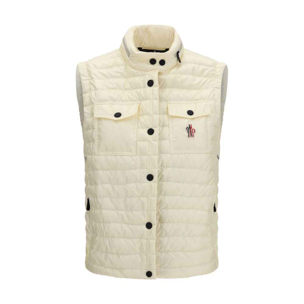 Moncler Grenoble Beige Polyamide Sleveless Jacket