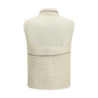 Moncler Grenoble Beige Polyamide Sleeveless Jacket
