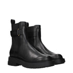 Versace Black Leather Ankle Boots