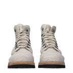 Eleventy Beige Fabric Ankle Boots