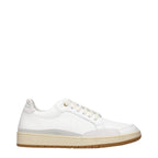Eleventy White Leather Low Top Sneakers