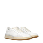 Eleventy White Leather Low Top Sneakers