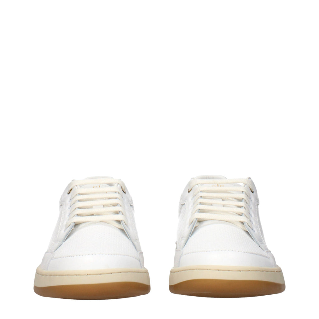 Eleventy White Leather Low Top Sneakers