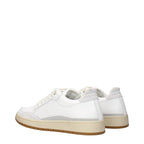 Eleventy White Leather Low Top Sneakers