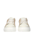 Eleventy Beige Fabric Low Top Sneakers