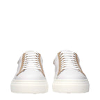 Eleventy White Leather Low Top Sneakers