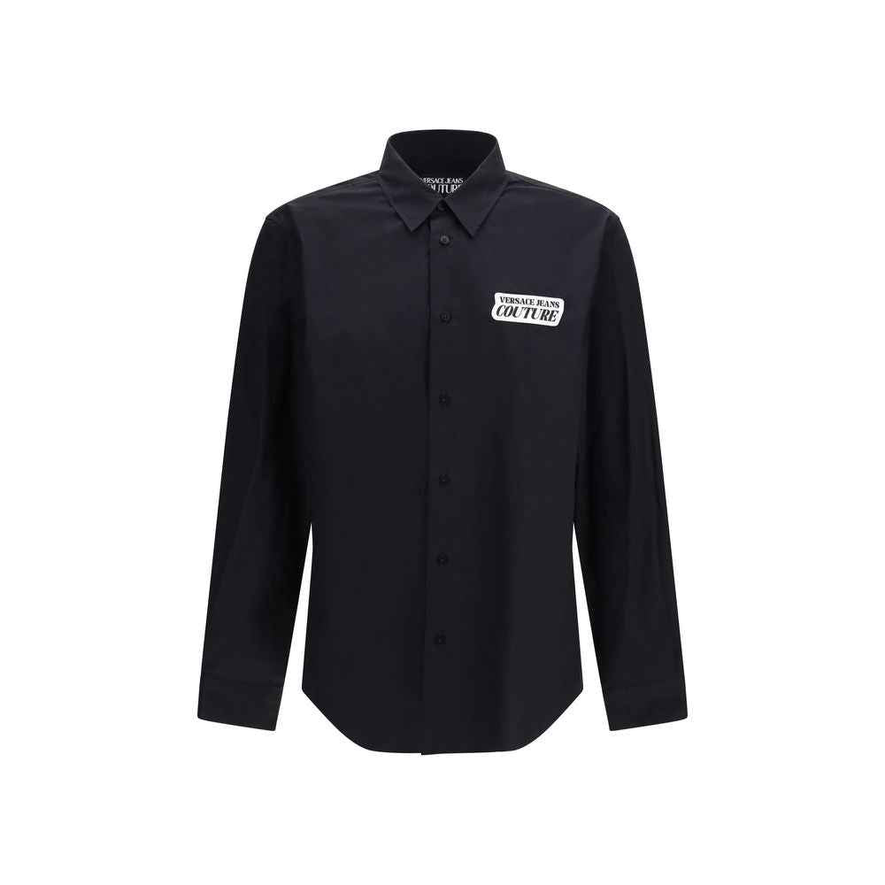 Versace Jeans Black Cotton Dress Shirt