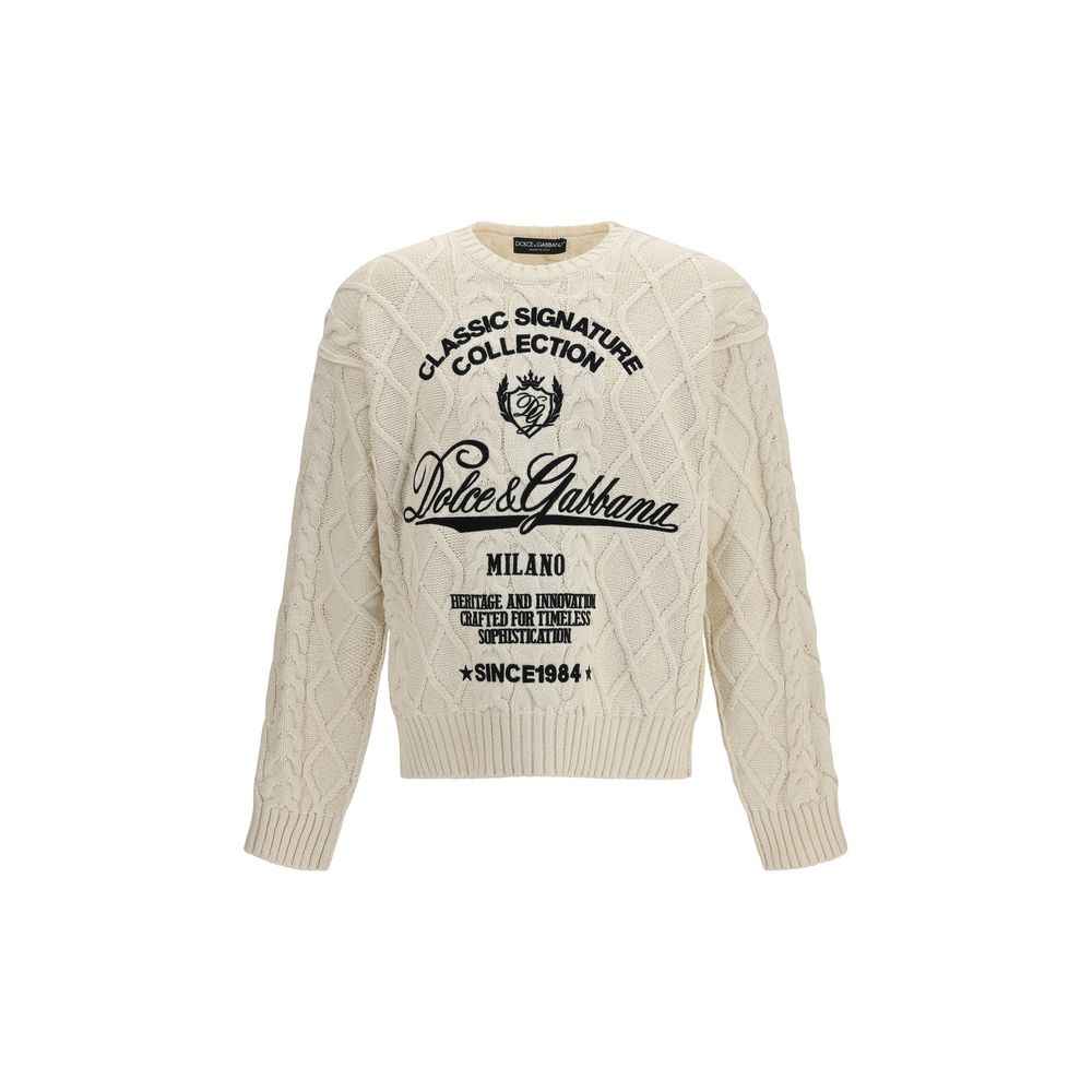 Dolce & Gabbana Beige Cotton Sweatshirt