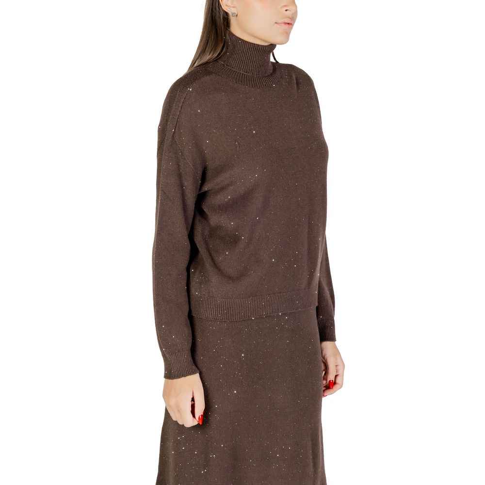 Liu Jo Brown Viscose Sweatshirt