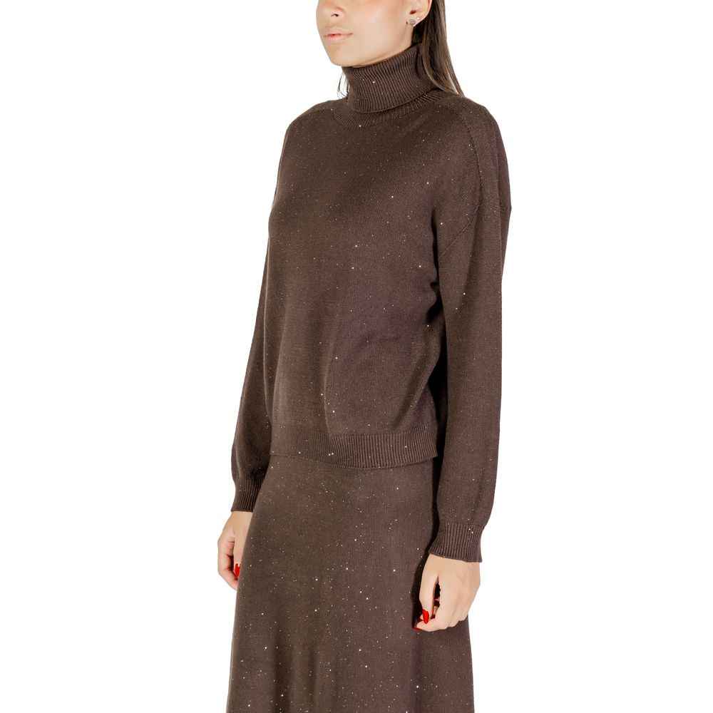 Liu Jo Brown Viscose Sweatshirt