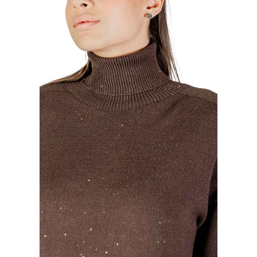 Liu Jo Brown Viscose Sweatshirt