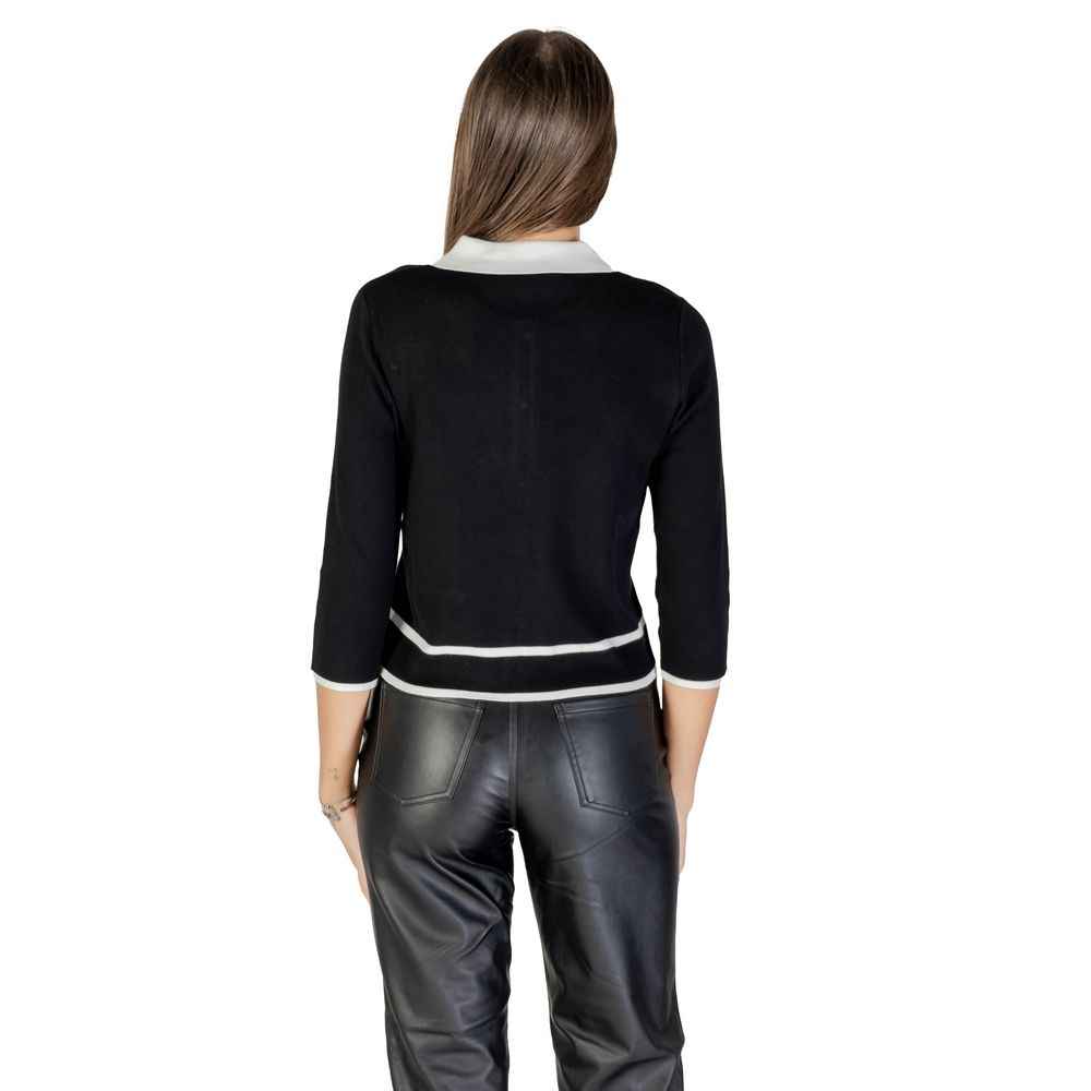 Morgan De Toi Black And White Viscose Sweatshirt