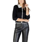 Morgan De Toi Black And White Viscose Sweatshirt