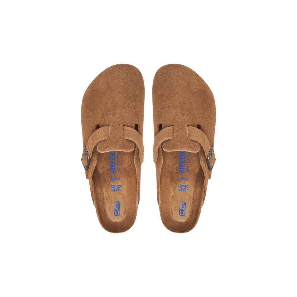 Birkenstock Beige Suede Leather Mules