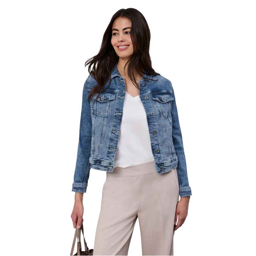 Street One Blue Cotton Denim Jacket