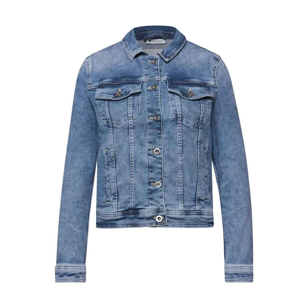 Street One Blue Cotton Denim Jacket