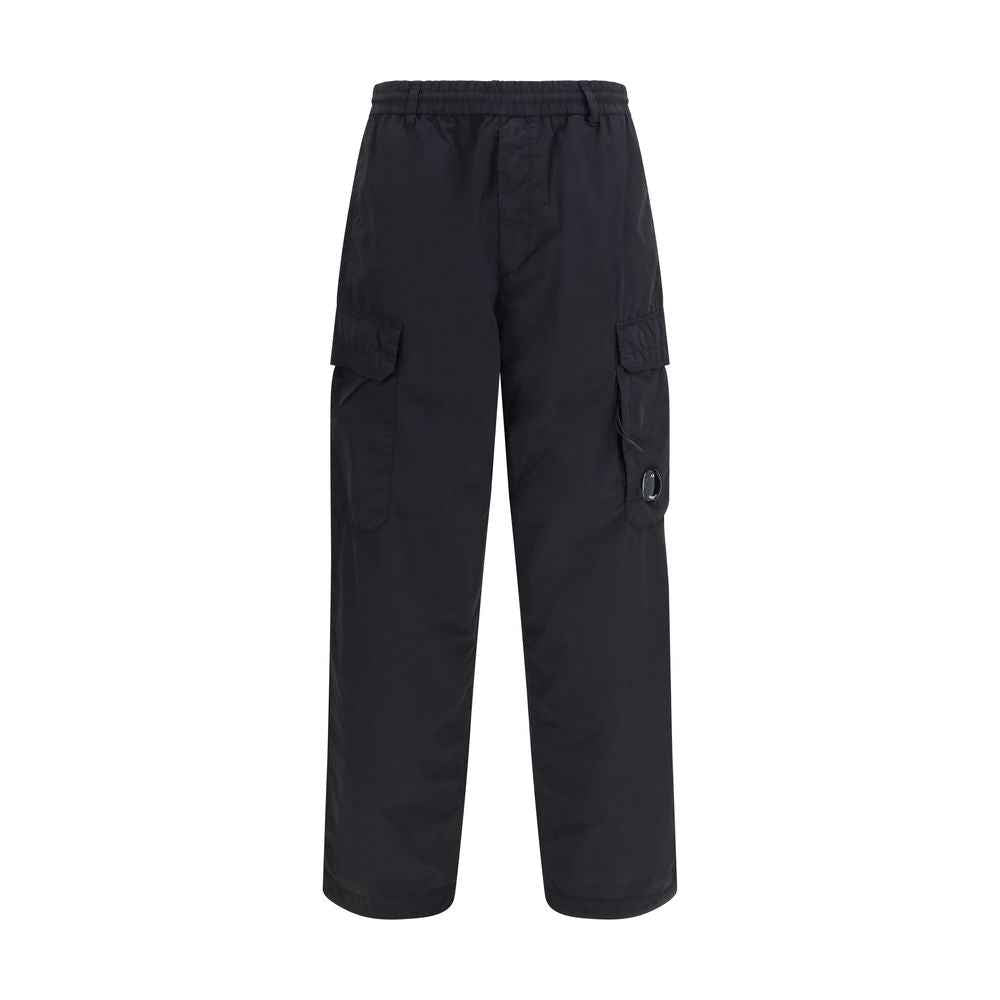 C.P. Company Black Nylon Cargo Pants