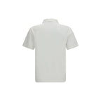 Burberry White Cotton Polo Shirt