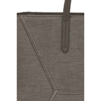 Brunello Cucinelli Brown Cotton Shoulder Bag