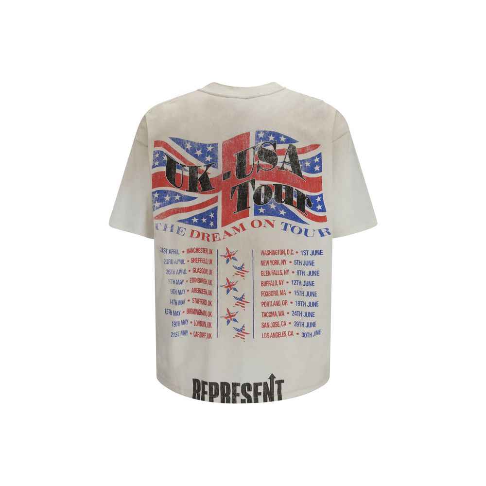 Represent White Cotton T-Shirt