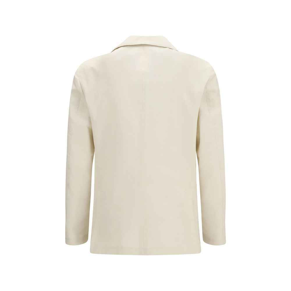 Lardini White Cotton Blazer