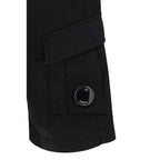 C.P. Company Black Cotton Bermuda Shorts