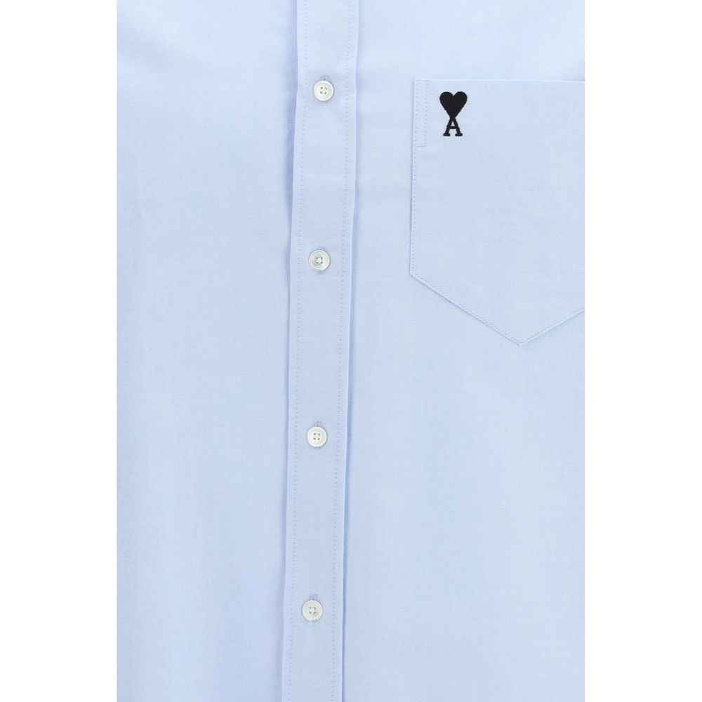 Ami Paris Blue Cotton Shirt