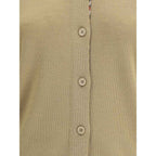 Burberry Brown Wool Oves Aries Cardigan