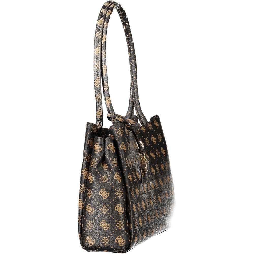 Guess Jeans Marrone Polyurethane Women Handbag
