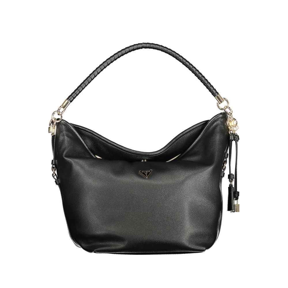 Guess Jeans Nero Polyurethane Women Shoulder Bag