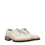 Eleventy Gray Leather Oxfords And Derbies