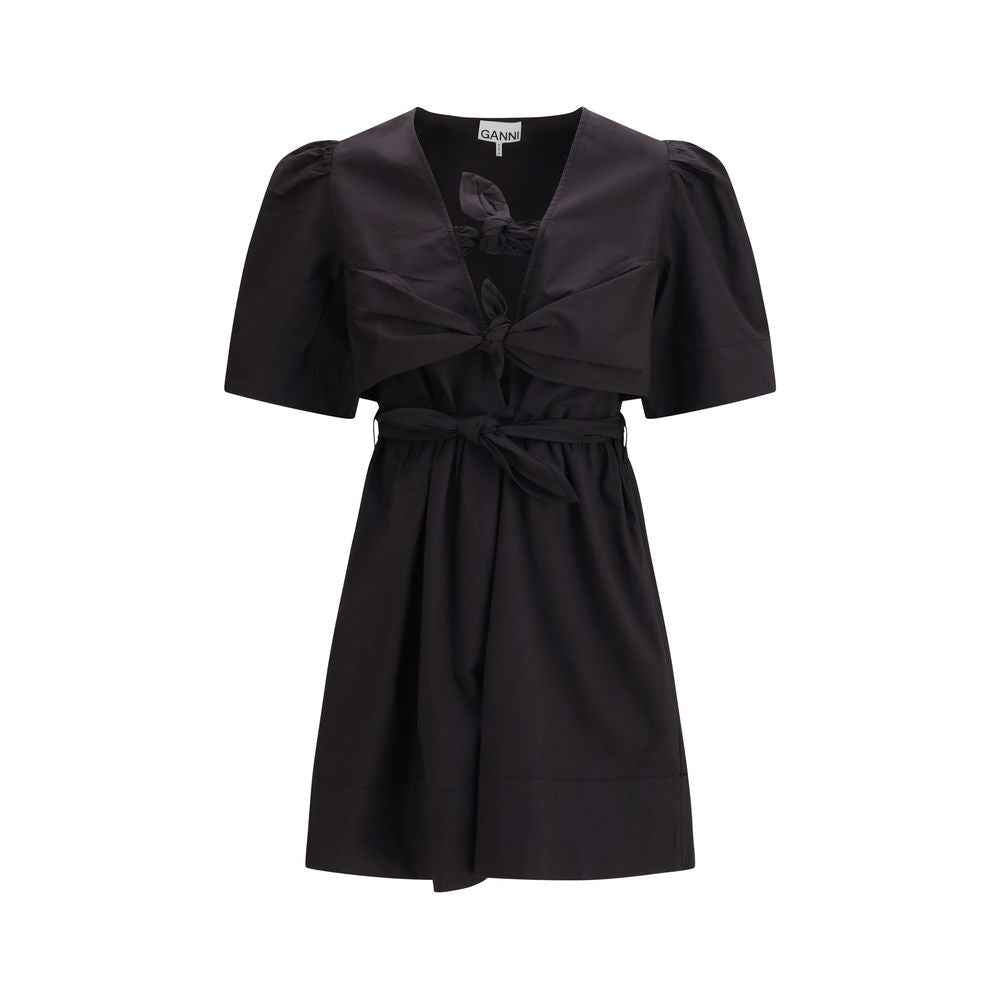 Ganni Black Cotton Casual Dress