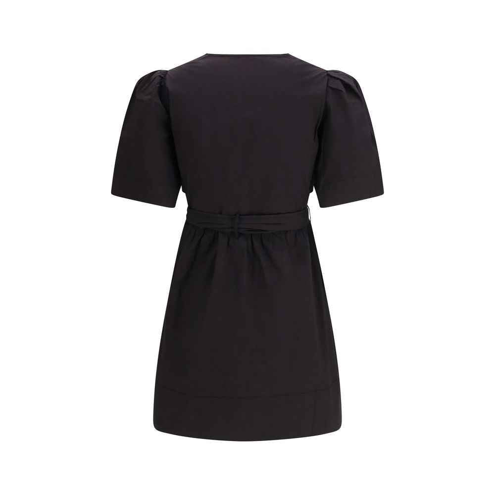 Ganni Black Cotton Casual Dress