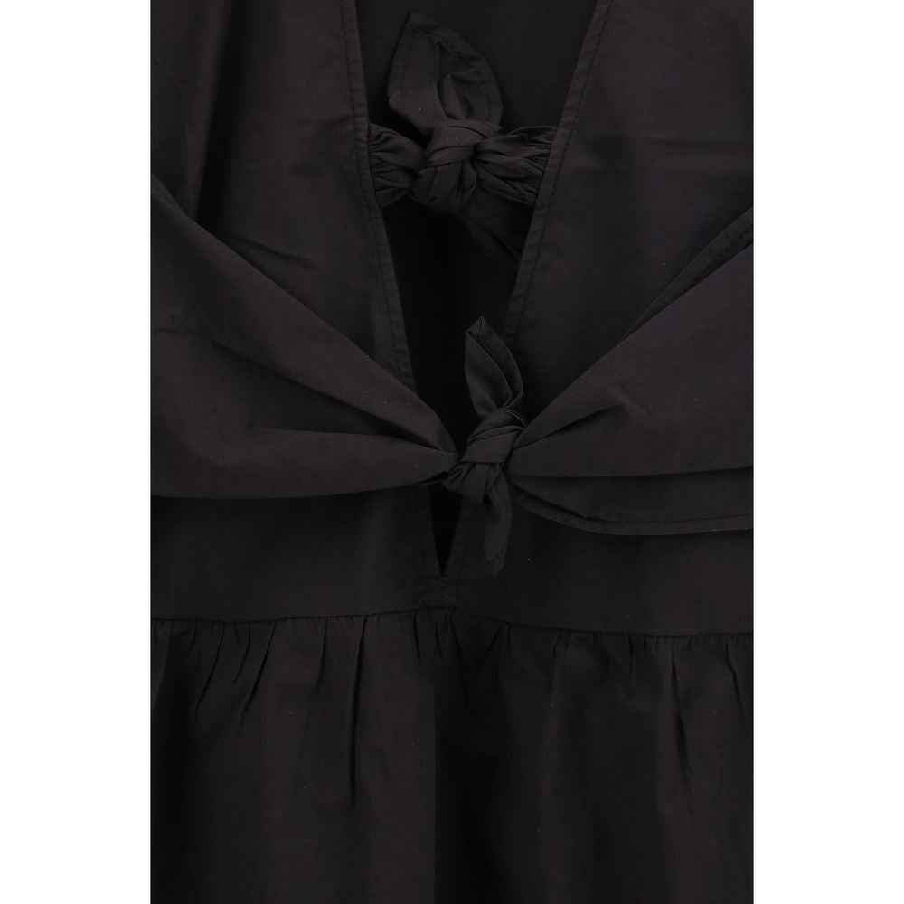 Ganni Black Cotton Casual Dress